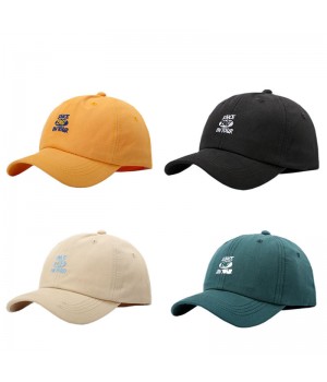 Outdoor Fashion Designed Solid Color Cotton Curved Brim Custom Embroidery Golf Sun Sports Adjustable Baseball Caps