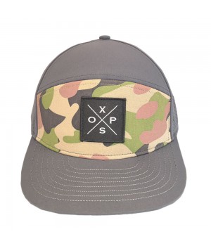 ADJUSTABLE CAMO SNAPBACK STYLE BASEBALL HATS - TWO PANELS TYPE