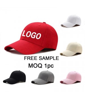 Wholesale OEM 6 Panel Plain Unstructured Printed 3D Puff Embroidered Cotton Twill Golf Gorras Custom Logo Sport Baseball Cap